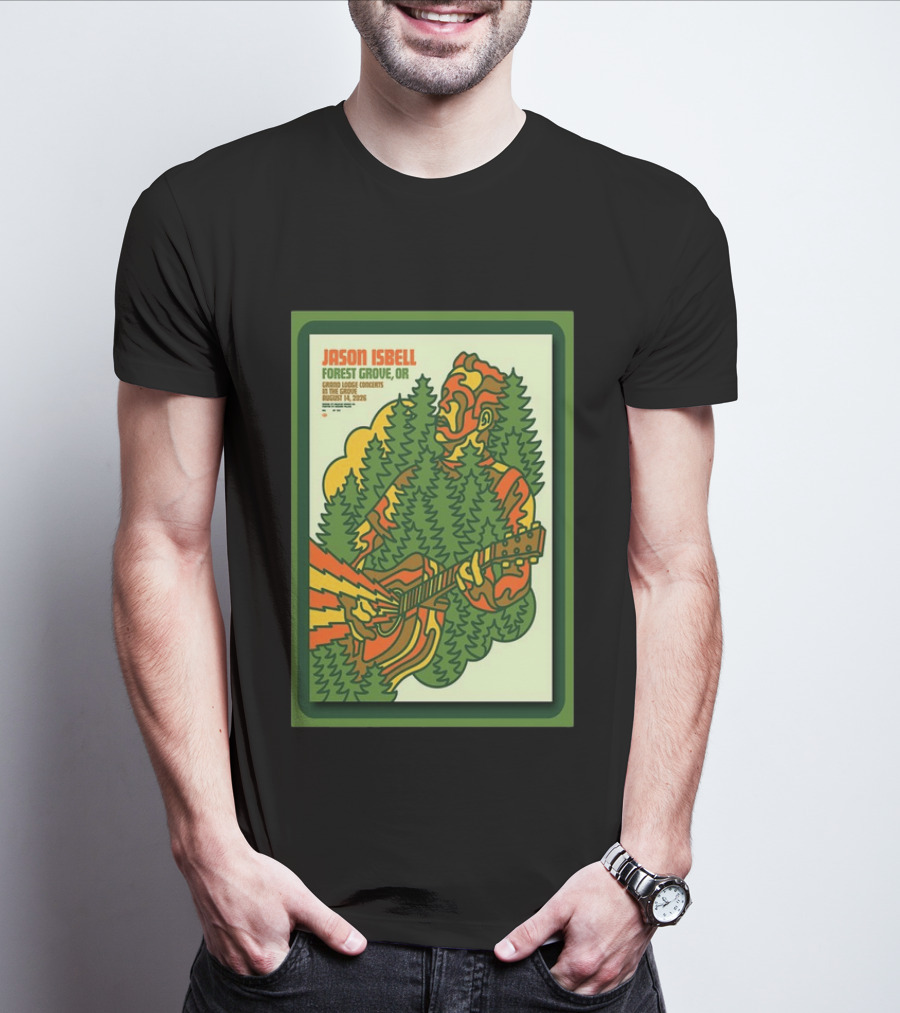 Jason Isbell Forest Grove OR Grand Lodge Concerts Aug 14 2026 T-Shirt