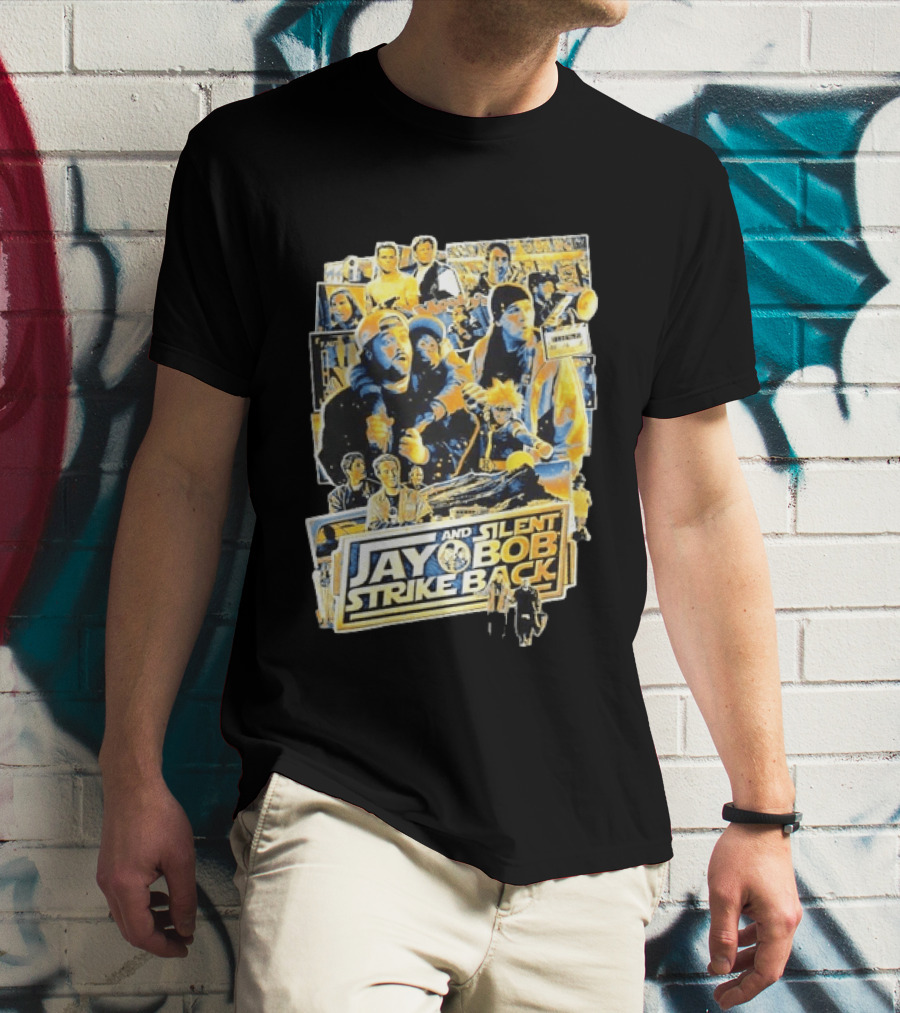 Jay And Silent Bob Strike Back Movie Collage Kevin Smith T-Shirt