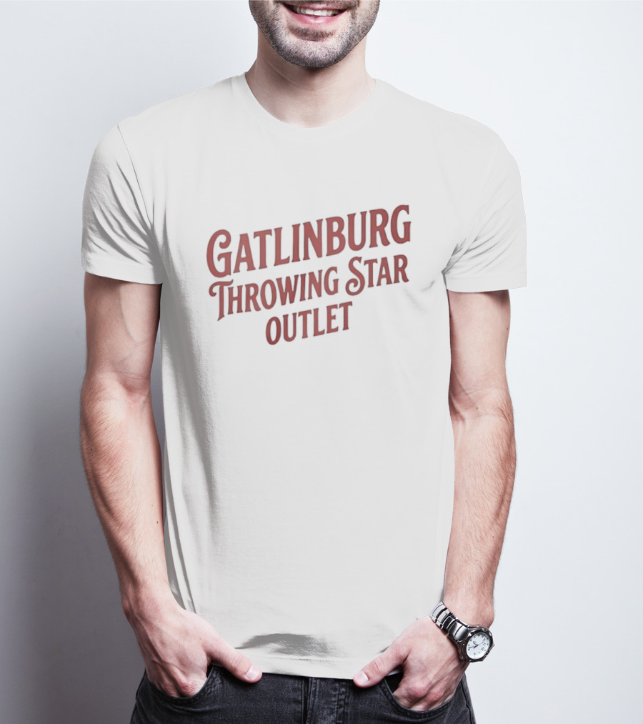 Gatlinburg Throwing Star Outlet Novelty T-Shirt