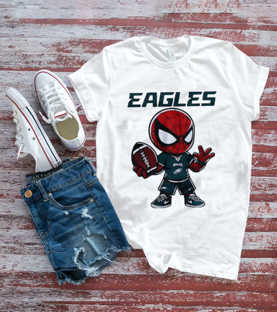 Spider Man Eagles Football Jersey Personalized Philadelphia Edition T-Shirt