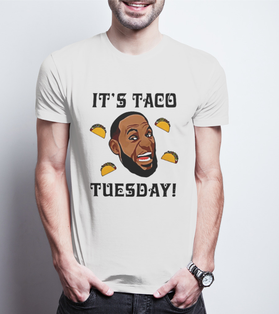 It's Taco Tuesday Meme Face With Tacos T-Shirt