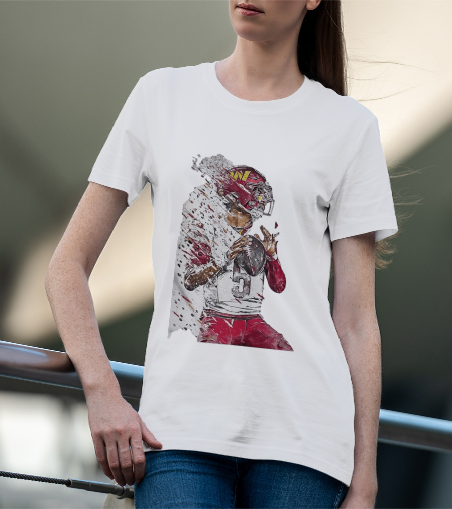 Jayden Daniels Washington Commanders Quarterback Football T-Shirt
