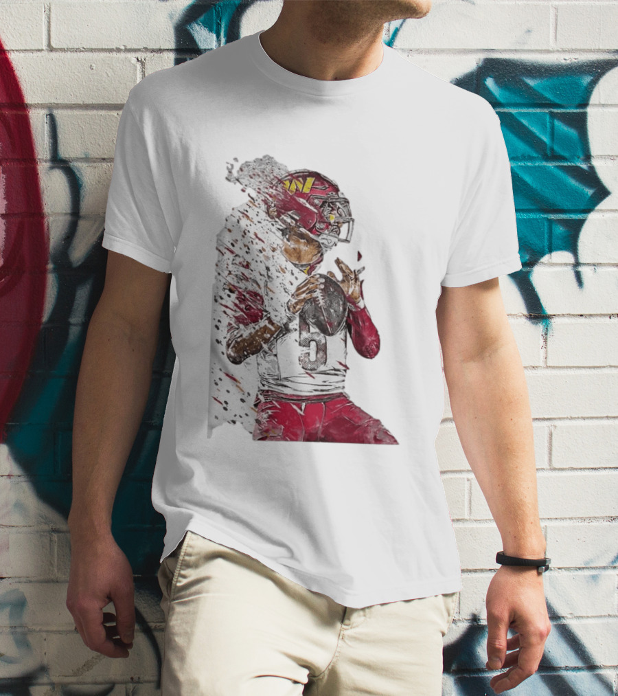 Jayden Daniels Washington Commanders Quarterback Football T-Shirt