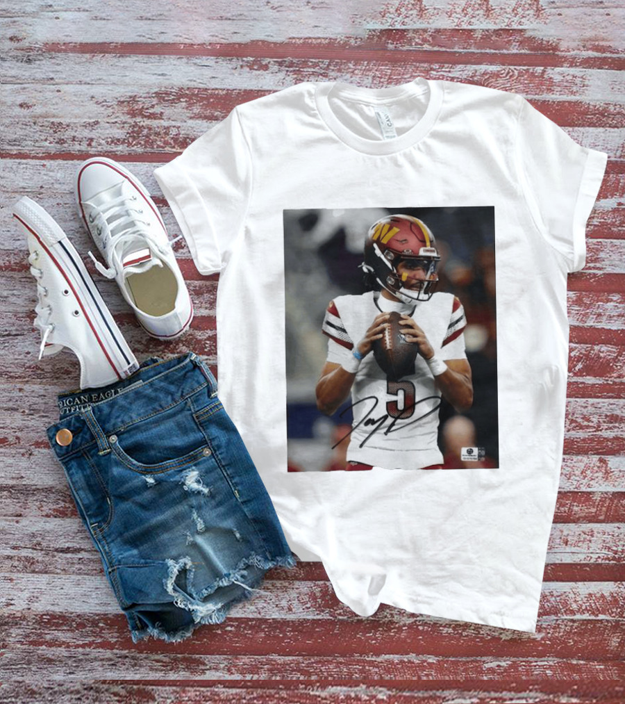 Jayden Daniels Washington Commanders Football Player Number 3 T-Shirt