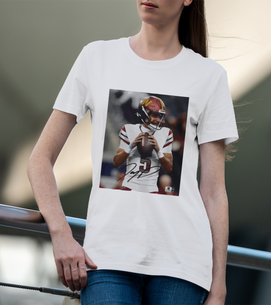 Jayden Daniels Washington Commanders Football Player Number 3 T-Shirt