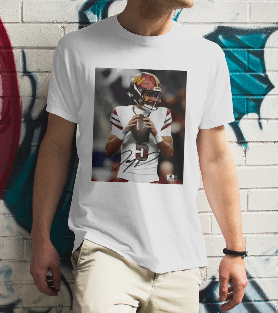 Jayden Daniels Washington Commanders Football Player Number 3 T-Shirt