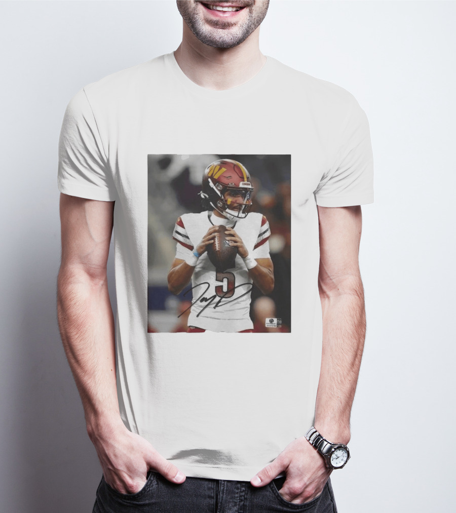 Jayden Daniels Washington Commanders Football Player Number 3 T-Shirt