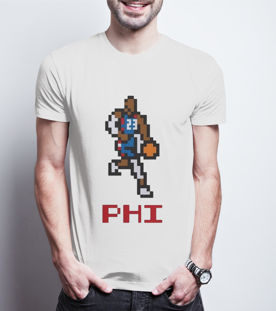 LeBron James Philadelphia 76ers Pixel PHL Sports 23 Jersey T-Shirt