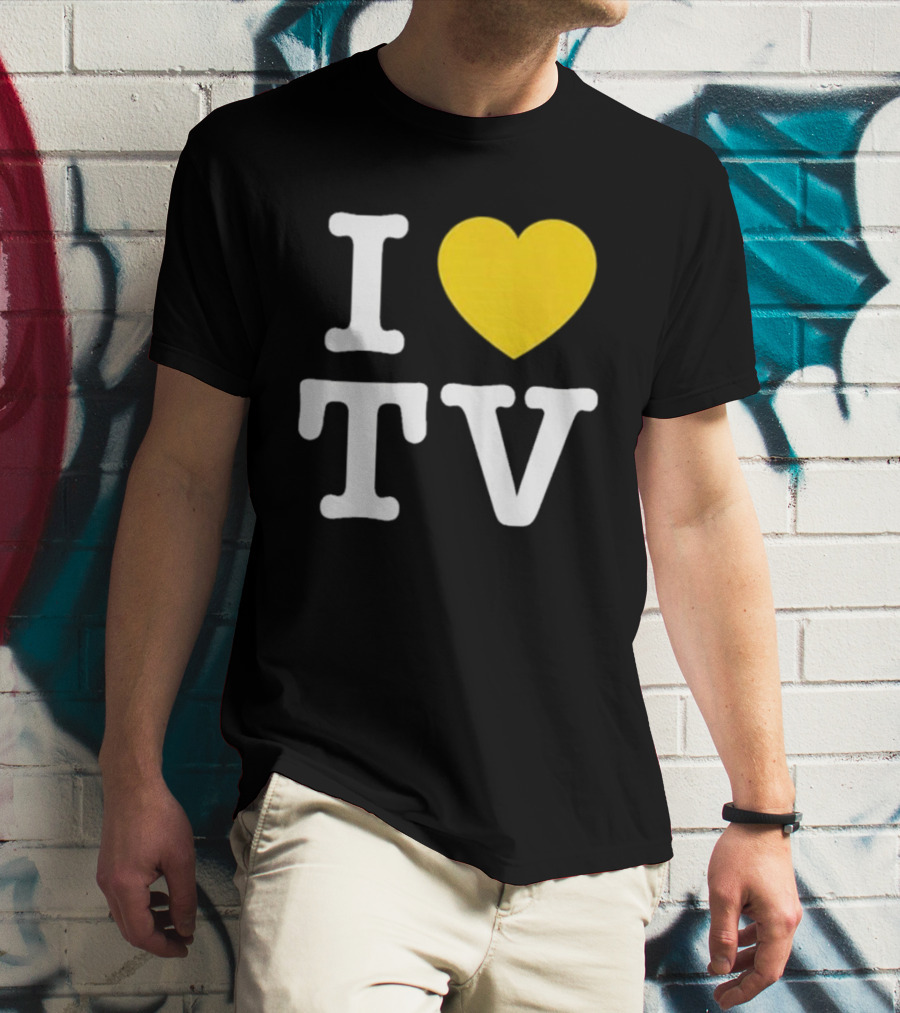 Hivemind I Love TV Heart T-Shirt