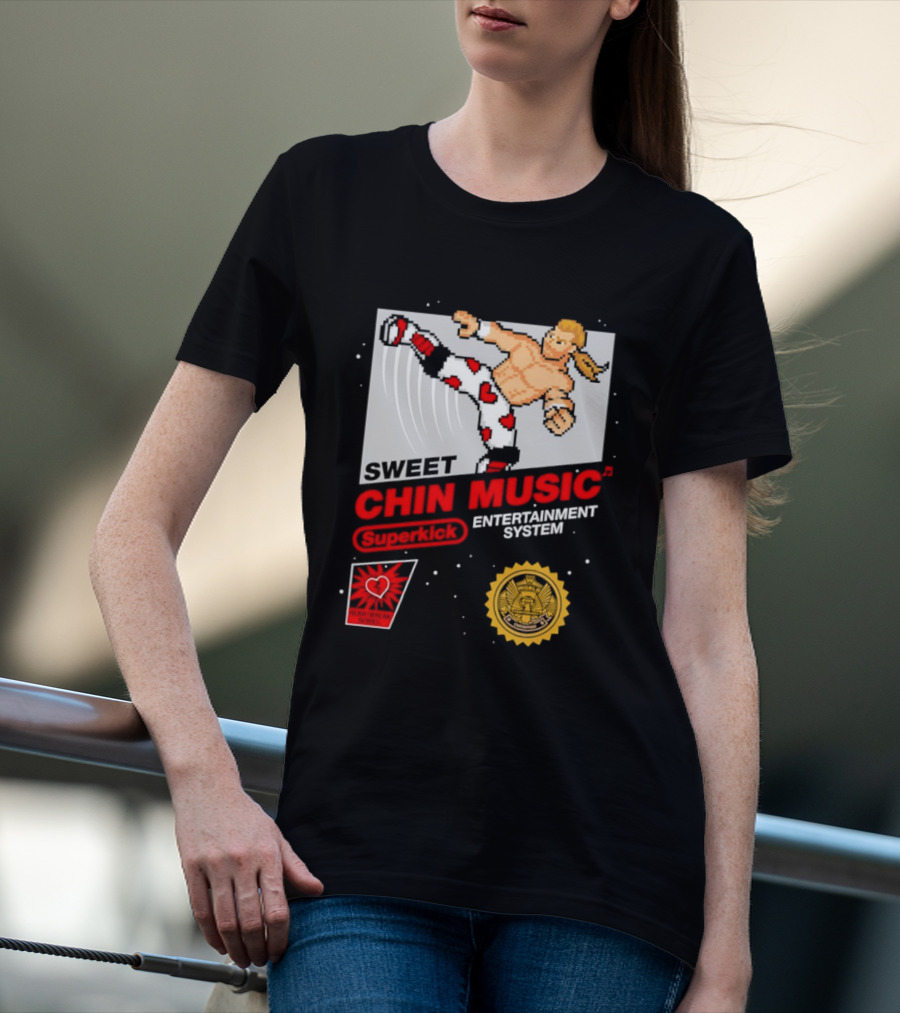 Sweet Chin Music Heartbreak Kid Entertainment System Series T-Shirt