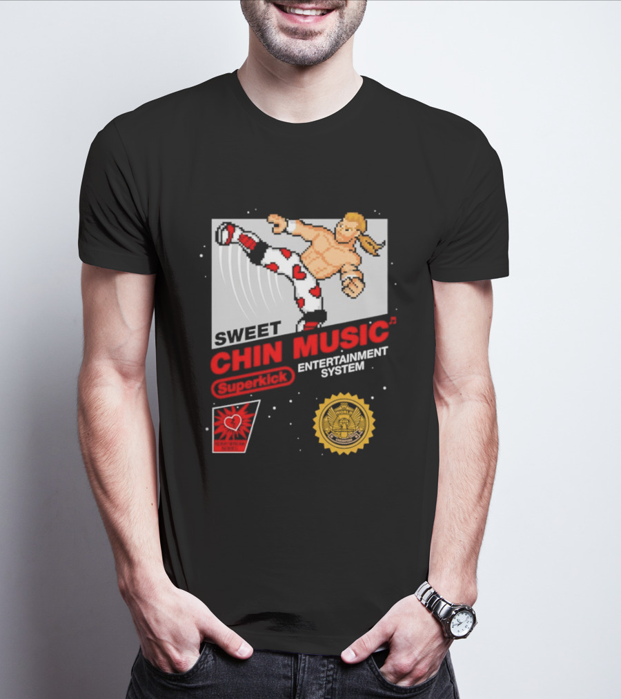 Sweet Chin Music Heartbreak Kid Entertainment System Series T-Shirt