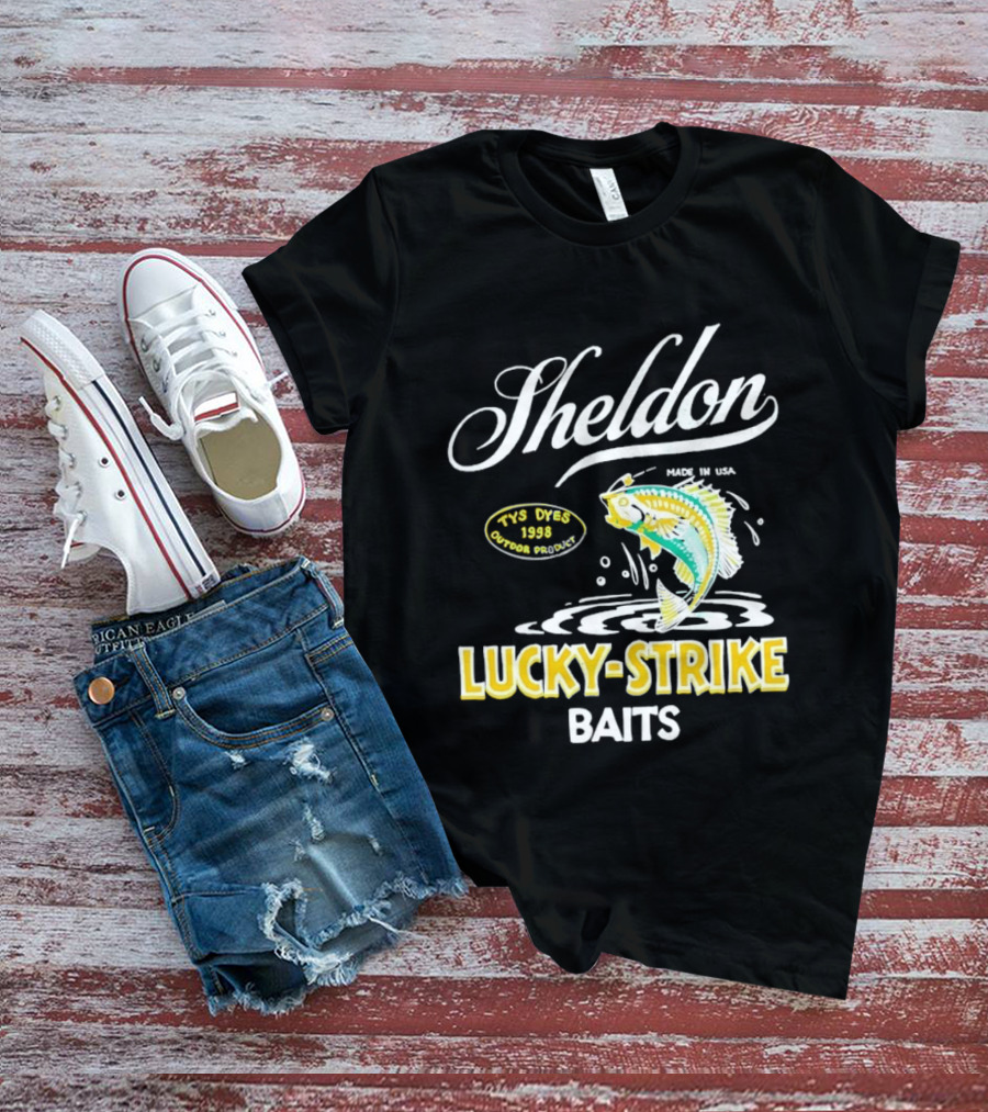 Sheldon Lucky Strike Baits Vintage 1998 Tys Dyes Outdoor Gear T-Shirt