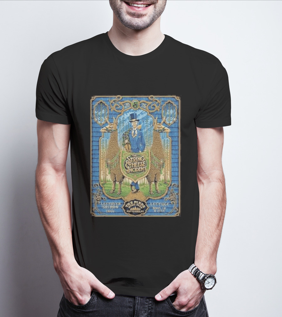The String Cheese Incident Eau Claire WI 2026 Pine Music Park Leftover Salmon Lettuce Concert T-Shirt