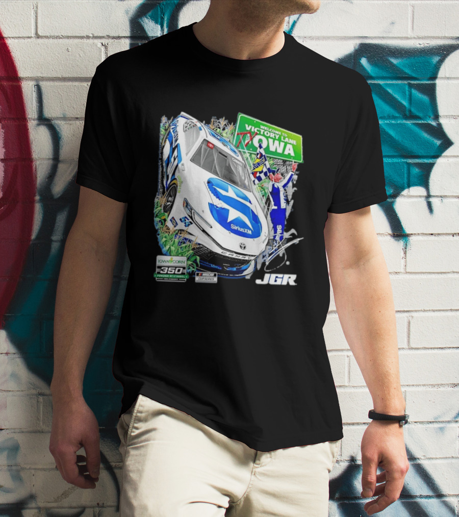Ty Gibbs Welcome To Victory Lane Iowa Corn 350 NASCAR Cup Series JGR T-Shirt
