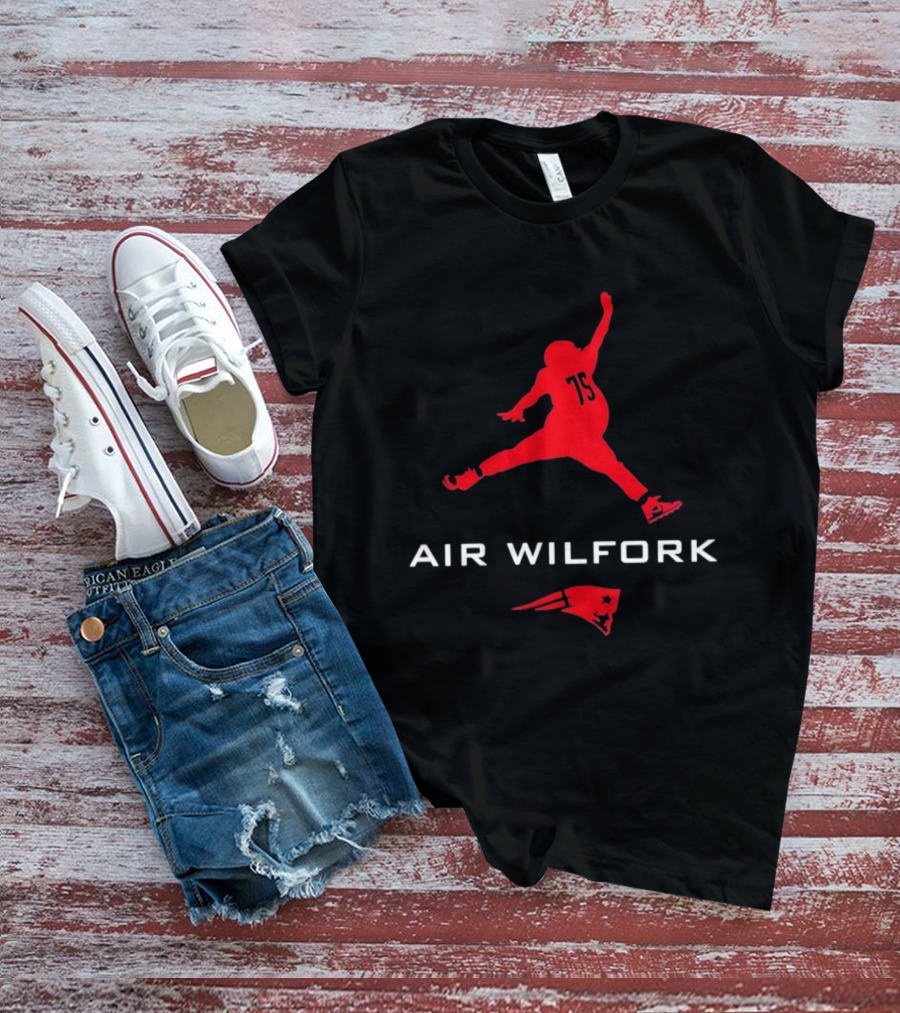 New England Patriots Air Wilfork 75 Jumpman T-Shirt