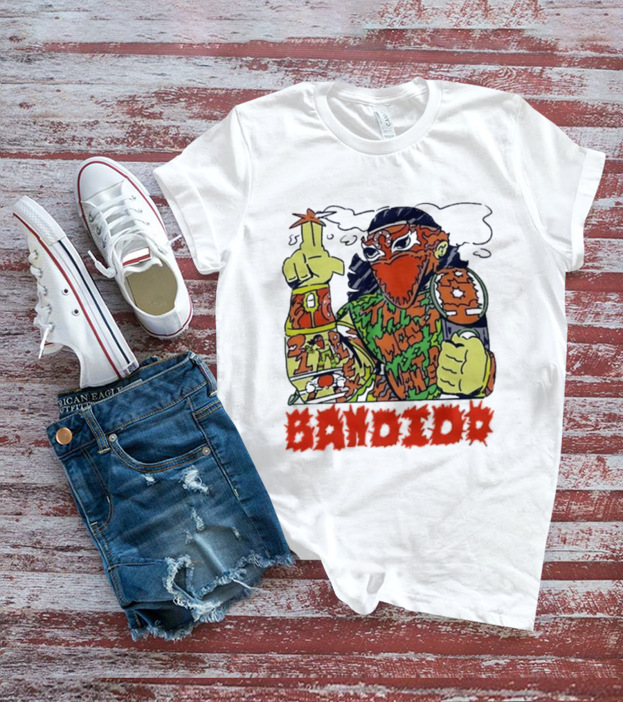 Most Wanted Bandido Lucha Libre Wrestler Suplex Champion T-Shirt