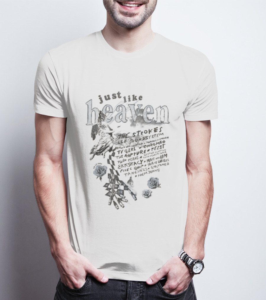 Just Like Heaven Festival Roses 2026 Lineup And Floral T-Shirt