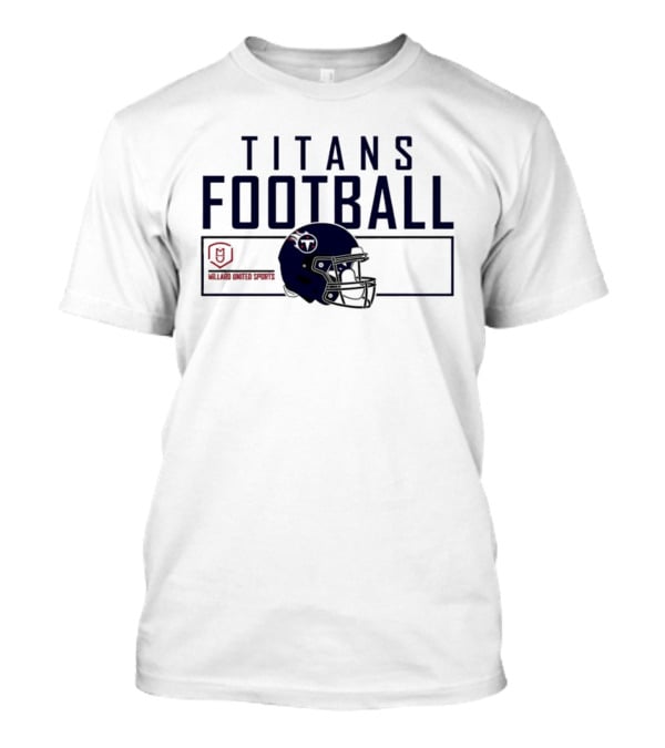 Millard United Sports Titans Football Helmet T-Shirt