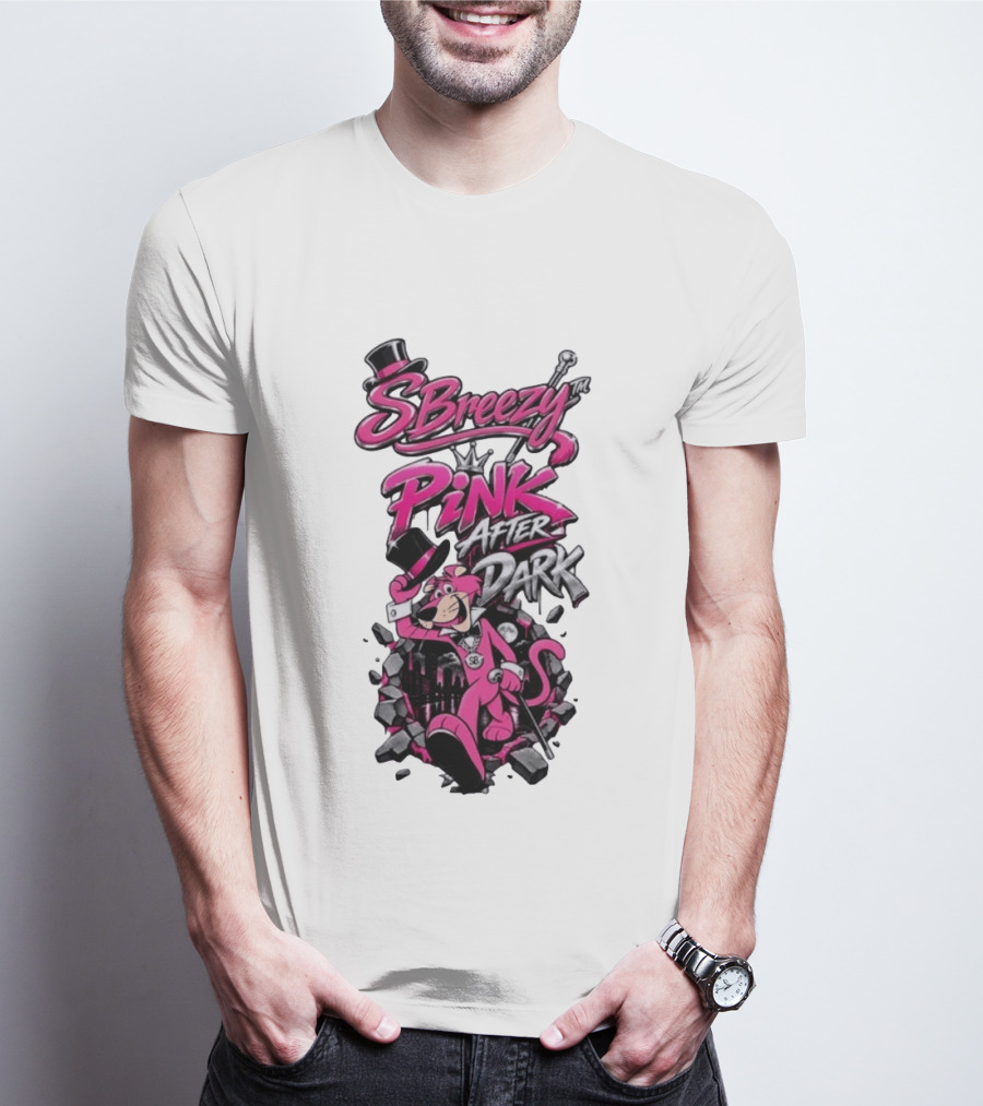 SBreezy Pink After Dark Cartoon T-Shirt
