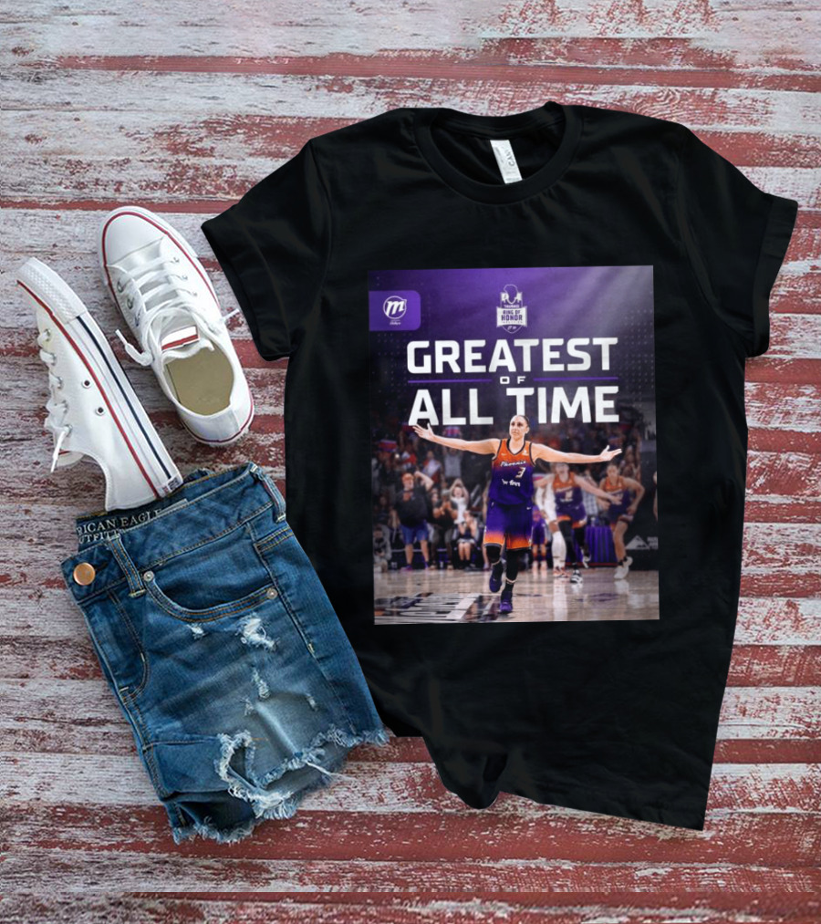 Diana Taurasi Phoenix Mercury Ring Of Honor Greatest Of All Time T-Shirt