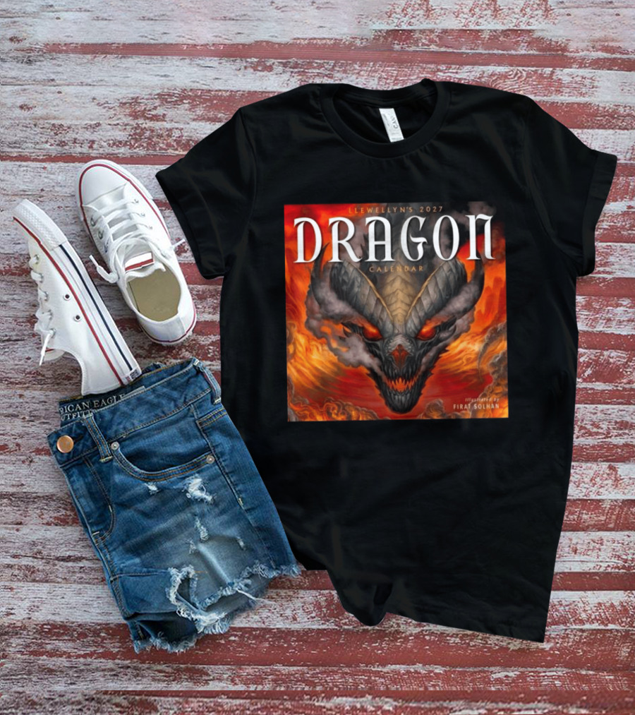 Llewellyn's 2027 Dragon Calendar Illustrated By Firat Solhan T-Shirt