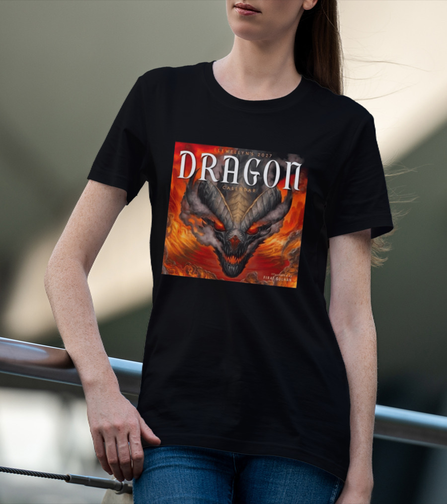 Llewellyn's 2027 Dragon Calendar Illustrated By Firat Solhan T-Shirt
