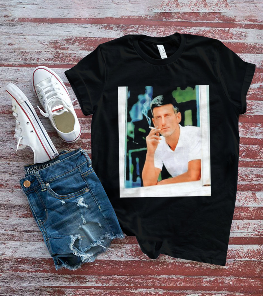 Novak Djokovic Smoking Tennis ATP Champion T-Shirt