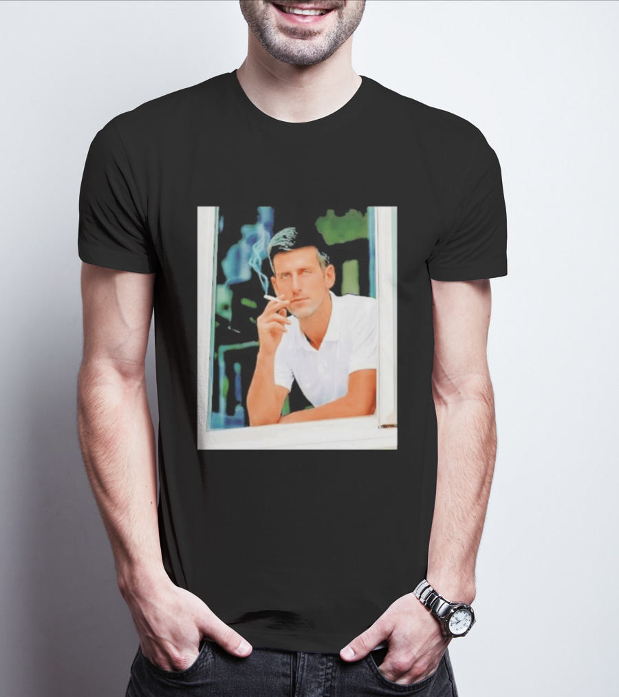 Novak Djokovic Smoking Tennis ATP Champion T-Shirt