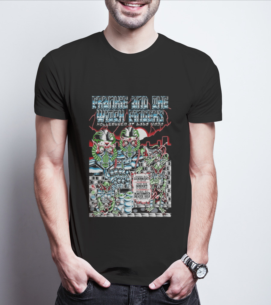 Frankie And The Witch Fingers HollerWEEN At Badu Waga Seattle WA Oct 29 31 2026 Monster Zookraught Peyote Ugly T-Shirt