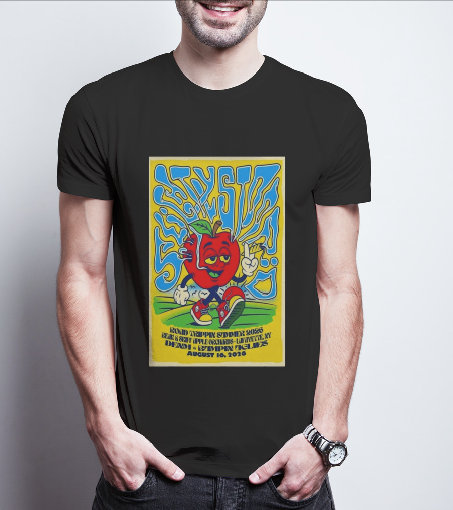 Slightly Stoopid Road Trippin Summer 2026 Apple Orchards LaFayette NY August 16 Dem Apples Bumpin Uglies T-Shirt
