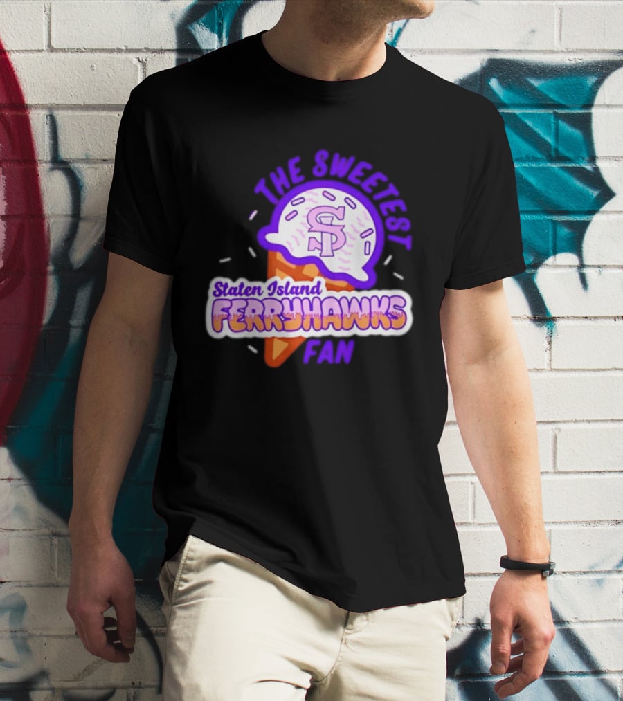Staten Island Ferryhawks The Sweetest Fan Ice Cream Cone T-Shirt