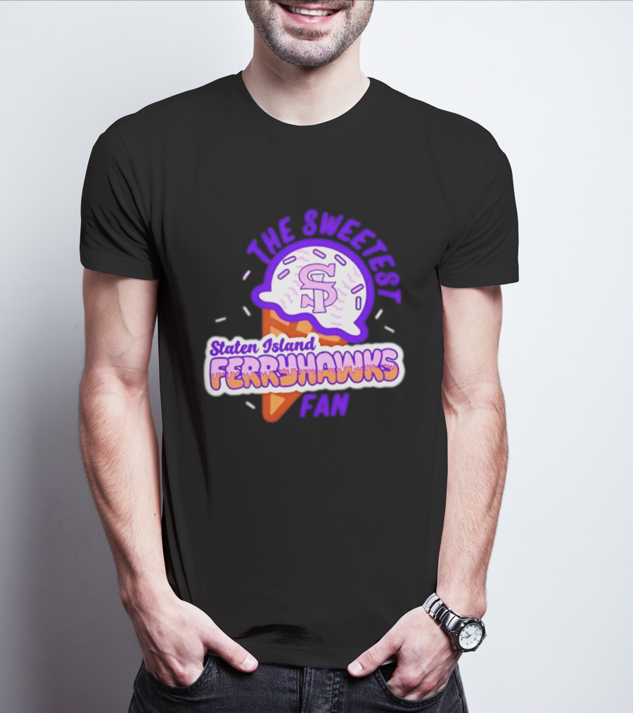 Staten Island Ferryhawks The Sweetest Fan Ice Cream Cone T-Shirt