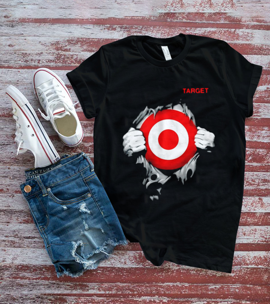 Target Ripped Chest Bullseye T-Shirt