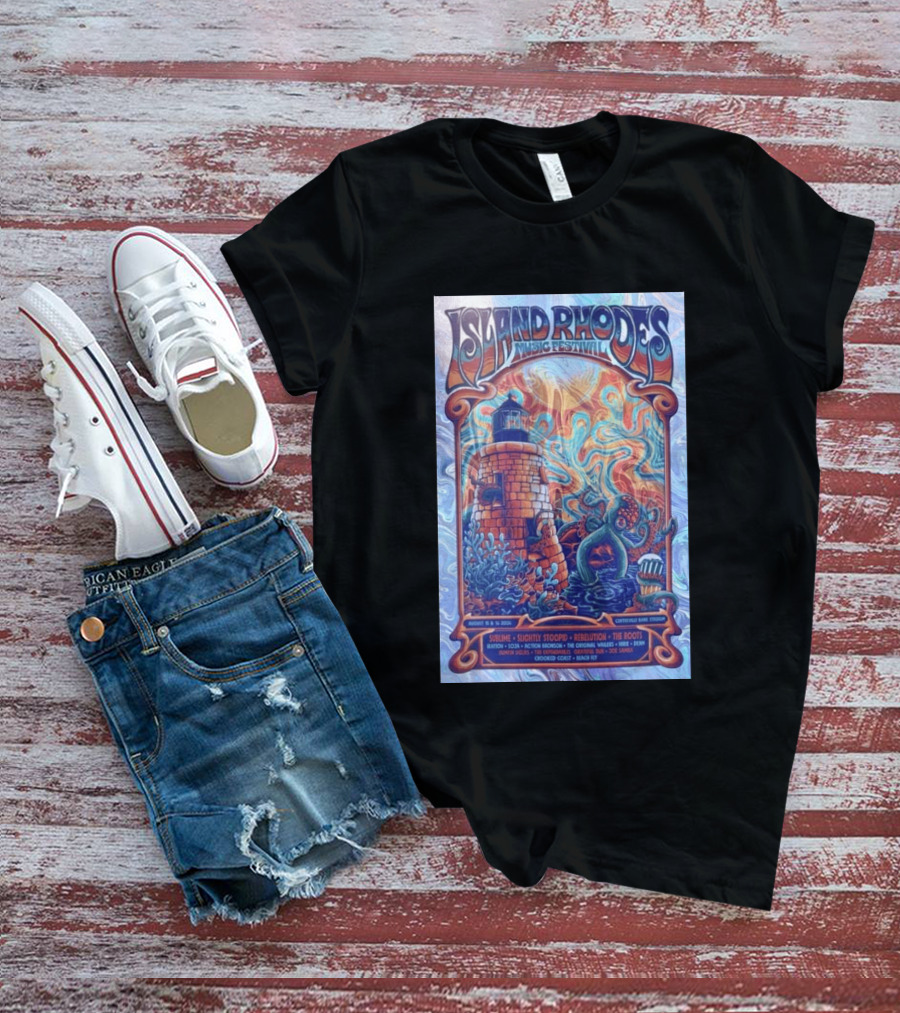 Island Rhodes Music Festival 2026 Centreville Bank Stadium Sublime Slightly Stoopid Rebelution The Roots August 15 16 Limited T-Shirt