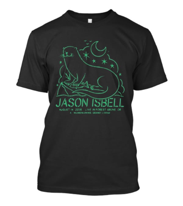 Jason Isbell Live In Forest Grove OR August 14 2026 Grand Lodge Concert Otter And Stars T-Shirt
