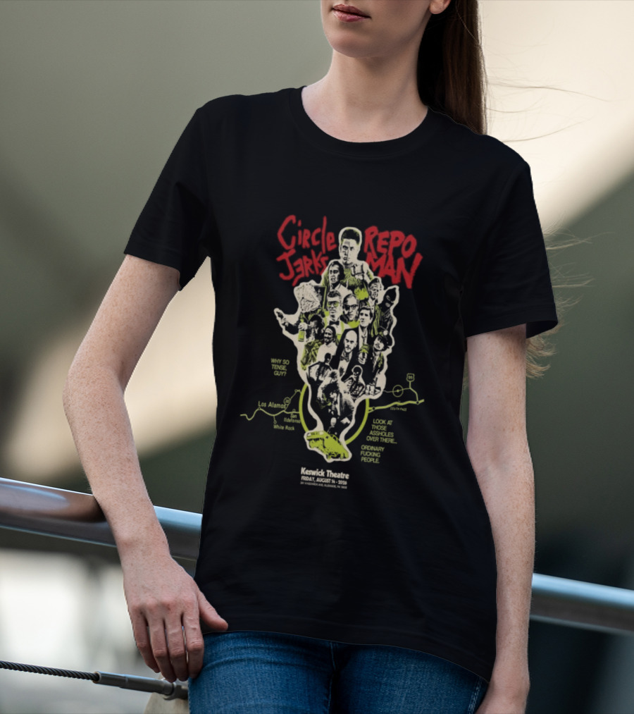 Circle Jerks X Repo Man August 14 2026 Keswick Theatre Glenside PA T-Shirt
