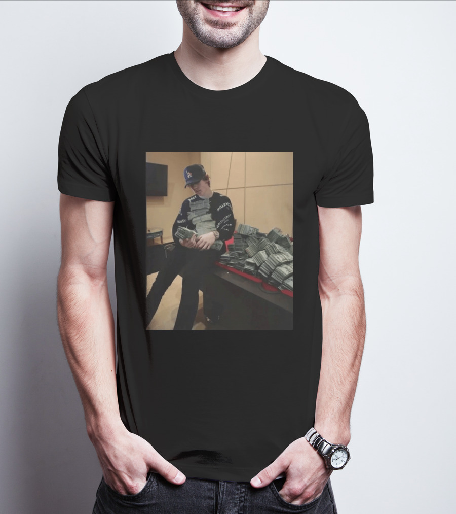 Balenciaga Black Stacks Of Cash T-Shirt