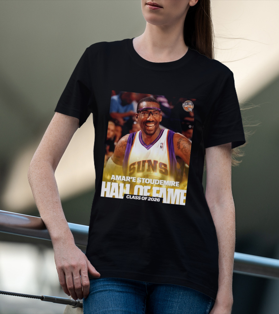Amar'e Stoudemire Basketball Hall Of Fame Class Of 2026 Suns T-Shirt