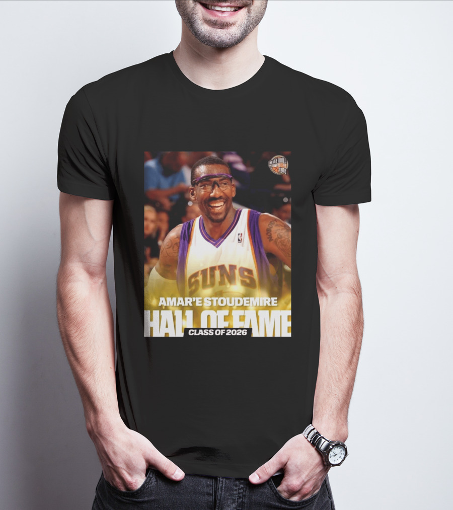 Amar'e Stoudemire Basketball Hall Of Fame Class Of 2026 Suns T-Shirt
