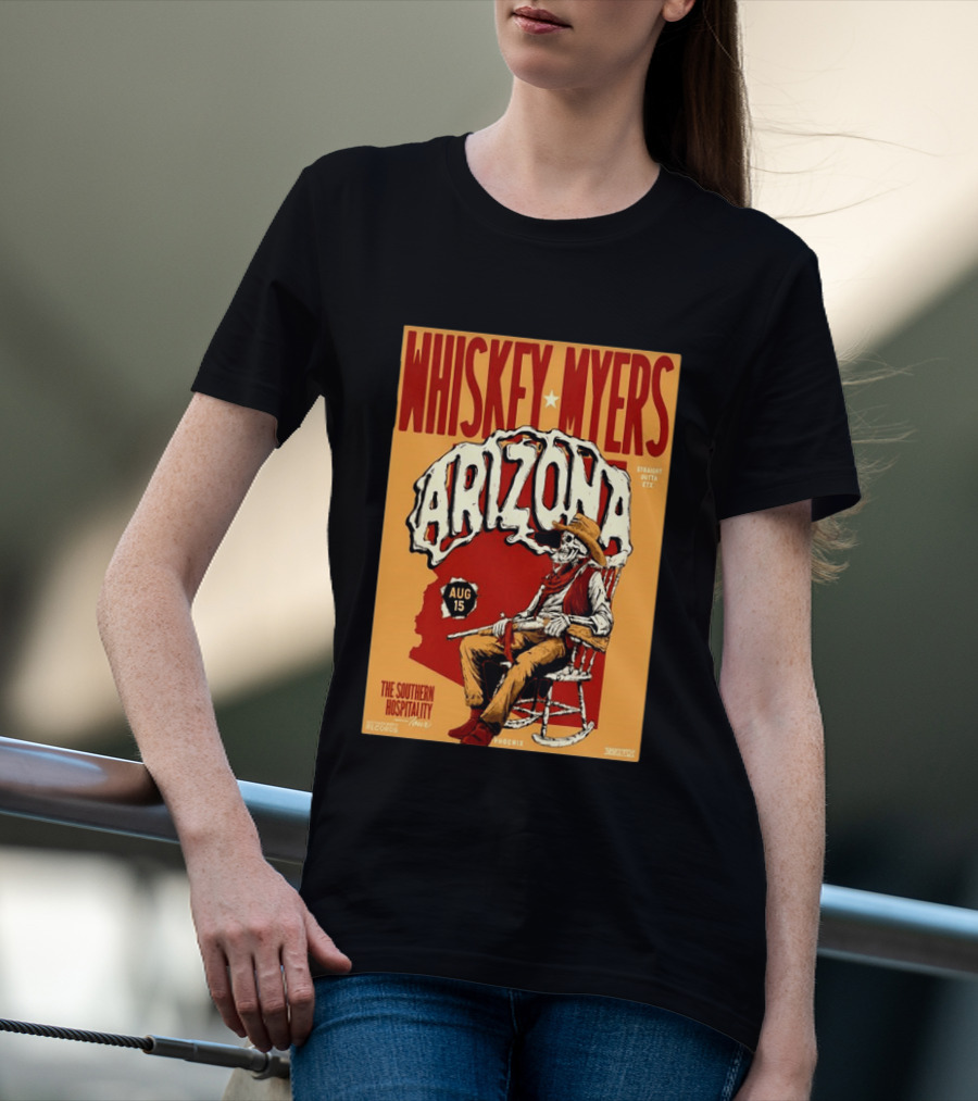 Whiskey Myers Arizona Aug 15 The Southern Hospitality Tour Phoenix 2026 T-Shirt