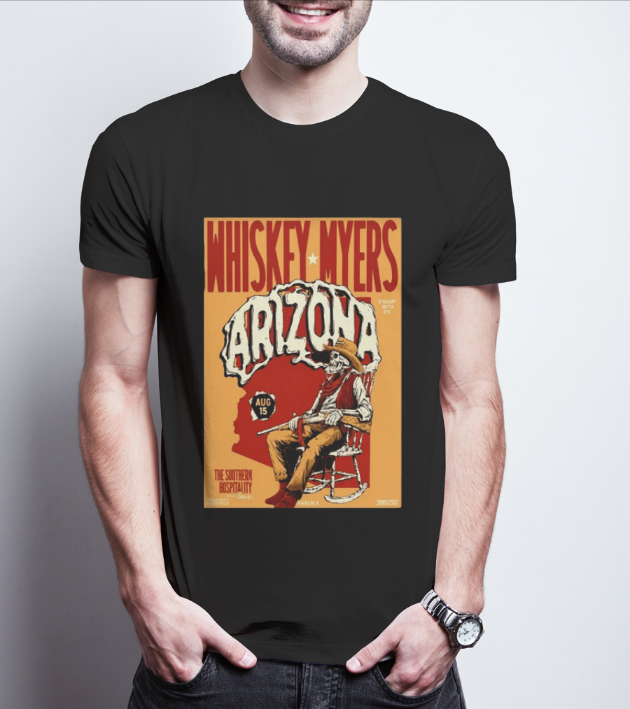 Whiskey Myers Arizona Aug 15 The Southern Hospitality Tour Phoenix 2026 T-Shirt