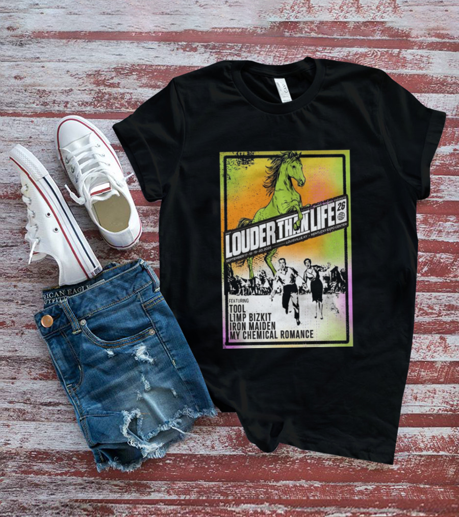 Louder Than Life 2026 Louisville KY Featuring Tool Limp Bizkit Iron Maiden My Chemical Romance T-Shirt