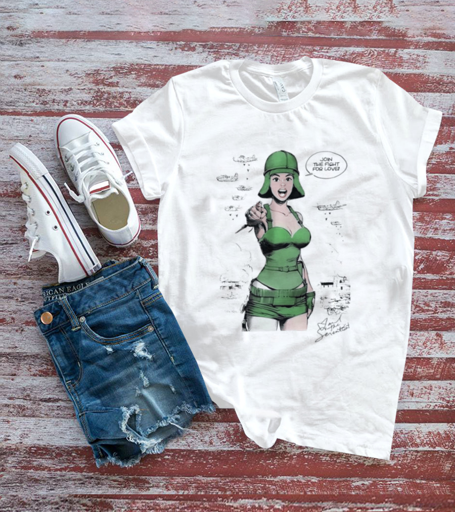Alicia Keys Join The Fight For Love By Ian The Scientist T-Shirt