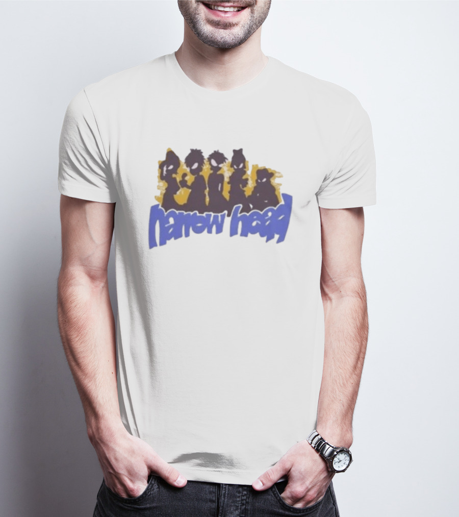 Narrow Head Silhouette Alien Characters T-Shirt