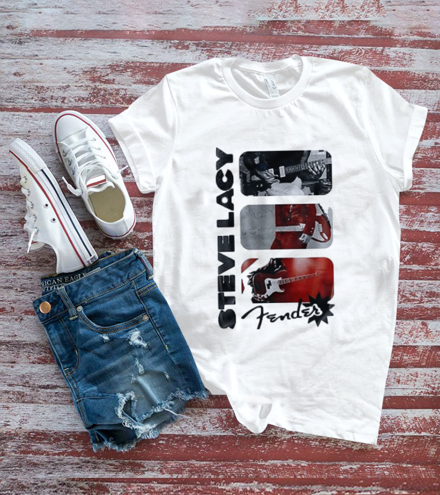 Steve Lacy Fender Oh Yeah Tour Guitar T-Shirt