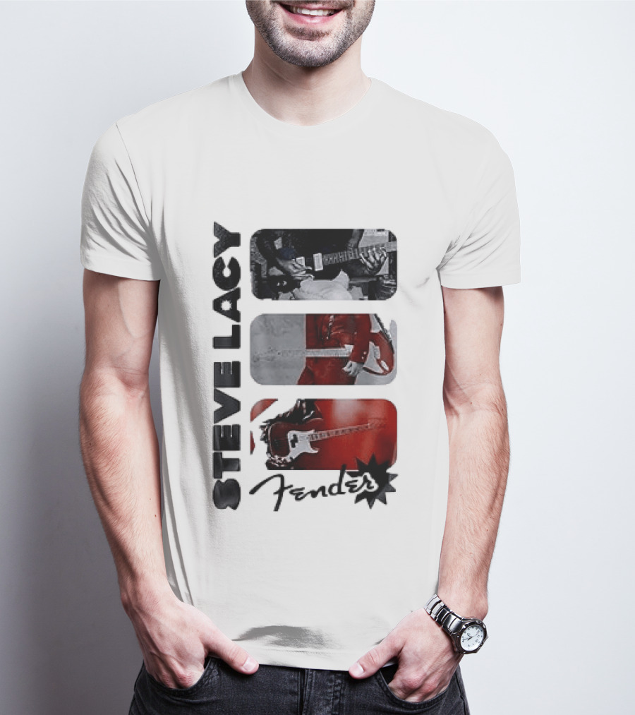 Steve Lacy Fender Oh Yeah Tour Guitar T-Shirt
