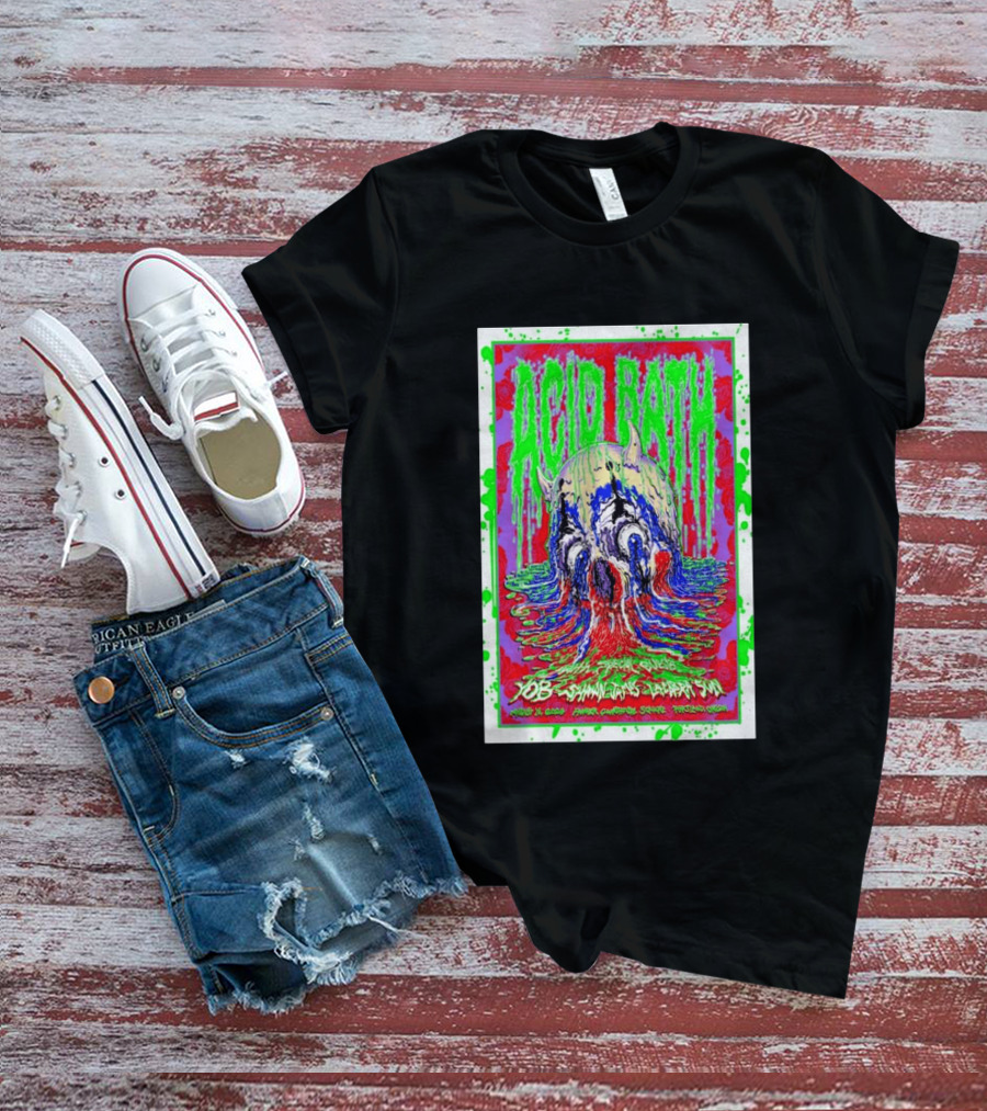 Acid Bath Special Guests Yob Summoner's Enigma Tour August 29 2026 Crystal Ballroom Portland Oregon T-Shirt