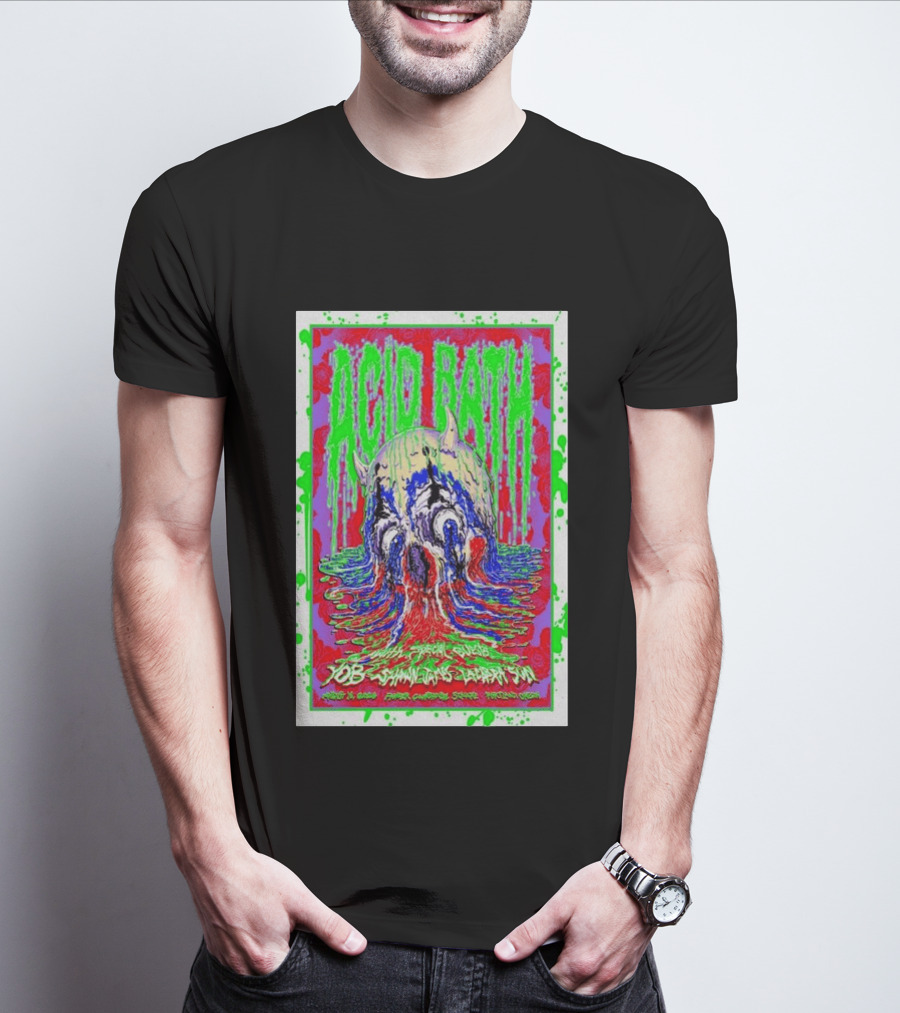 Acid Bath Special Guests Yob Summoner's Enigma Tour August 29 2026 Crystal Ballroom Portland Oregon T-Shirt