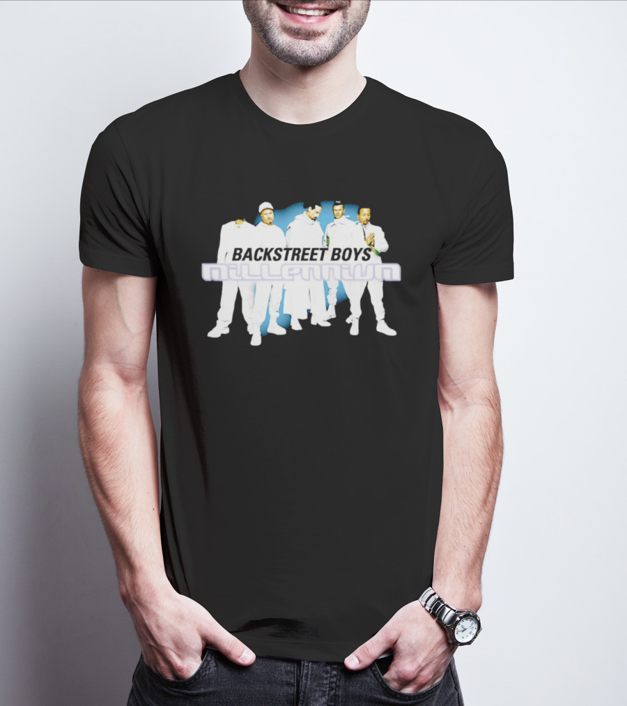 Backstreet Boys Millennium 90s Pop Boy Band Iconic Album Cover T-Shirt