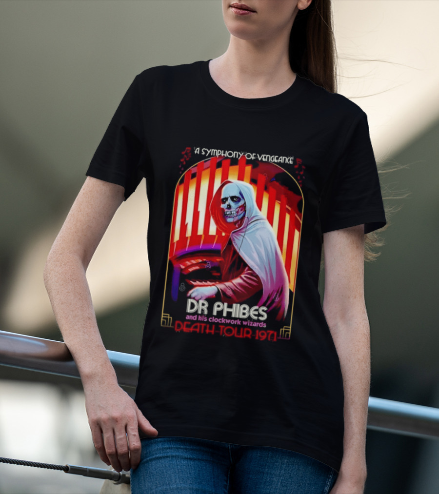 Dr Phibes And His Work Wizards A Symphony Of Vengeance Death Tour 1971 T-Shirt